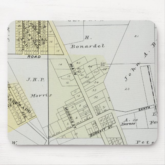 Mousepad Condado de Sonoma, Califórnia 12 (Frente)