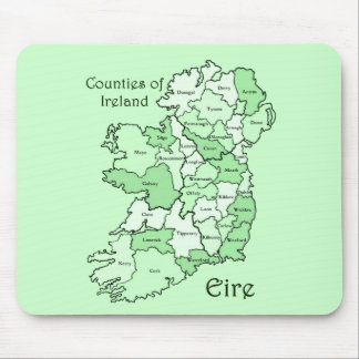 Mousepad Condados do mapa de Ireland