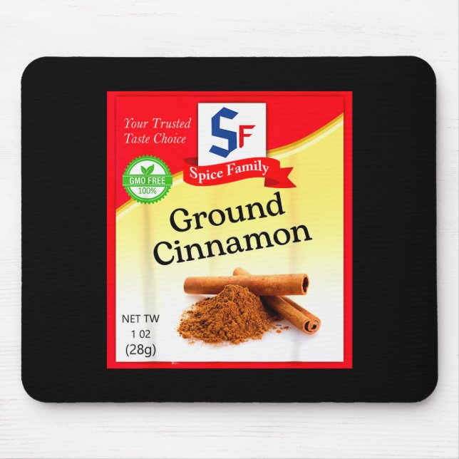 Mousepad Condimento de Canela Moída Grupo de Cena de Feriad (Frente)