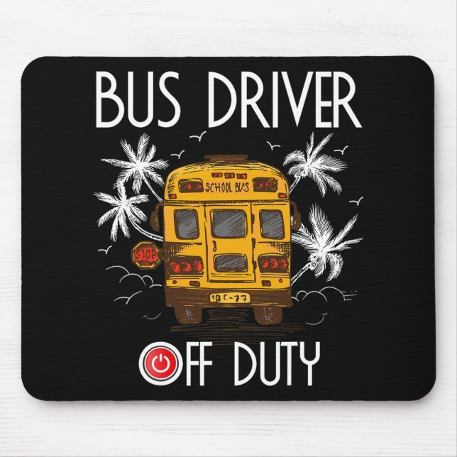 Mousepad Condutor Desligado No Último Dia Do Verão Escolar  (Frente)