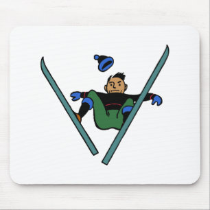 Mousepad Conduzem esqui Puro acidente accident skiing