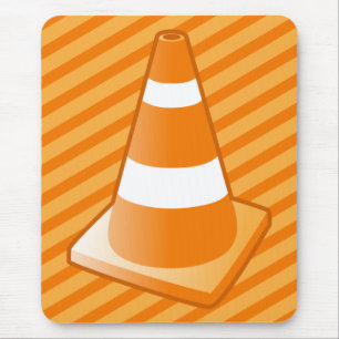 Mousepad Cone da segurança de tráfego