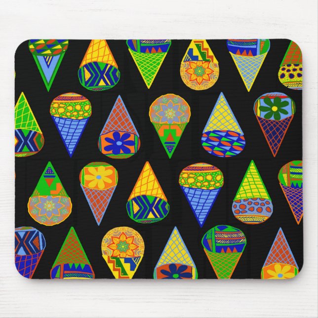 Mousepad Cones de Sorvete de Super-Heróis (Frente)