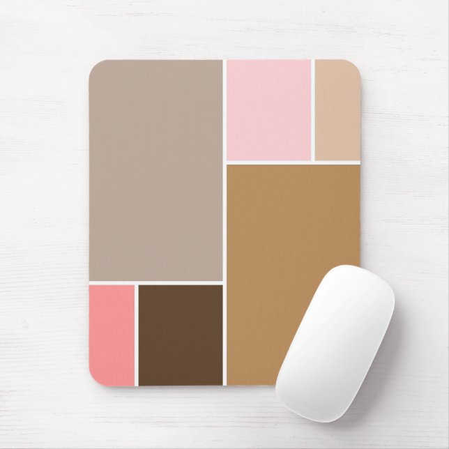 Mousepad Conexão de blocos de cores da Seashell (Com mouse)