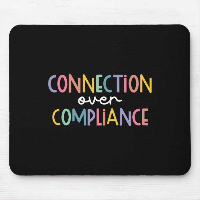 Mousepad Conexão sobre o Mês de Consciência do Autismo de C (Frente)