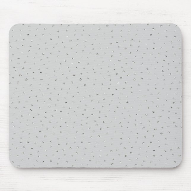 Mousepad Confete Cinza Prateado (Frente)