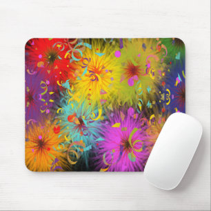 Mousepad Confetes distorcido coloridos festivos de Splat e