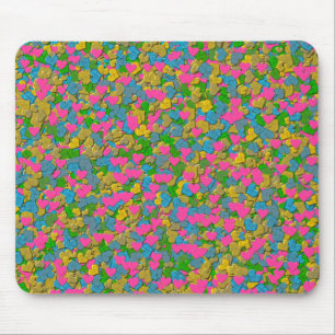 Mousepad Confetti Hearts