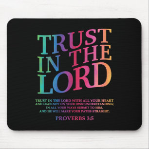 Mousepad Confie no Senhor Jesus Cristo Irmão Irmã Deus