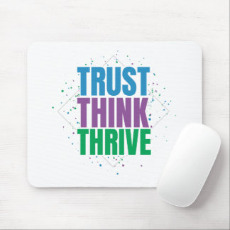 Mousepad Confie Pense Prospere – Design de Citação Motivaci
