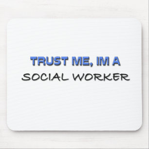 Mousepad Confie que eu mim é um assistente social