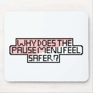 Mousepad Conforto do menu de pausa - Fonte do pixel retrorr