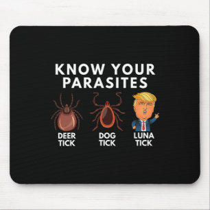 Mousepad Conheça Os Seus Parasitas Cachorro Dick Tick Luna 