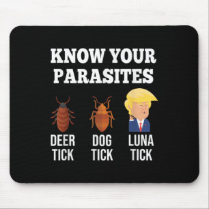 Mousepad Conheça Seu Parasita Anti-Trump Engraçado Resistên