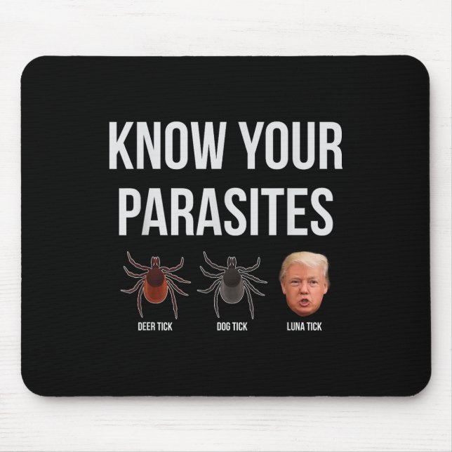 Mousepad Conheça Seus Parasitas Despejam o Presidente Trump (Frente)