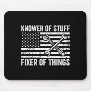 Mousepad Conhecedor de coisas consertador de coisas homens 