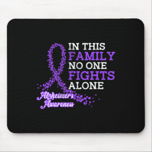 Mousepad Conhecimento do Alzheimerheimer da Família Ribbon