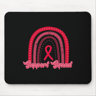 Mousepad conhecimento vermelho do cancer do arco-íris do es