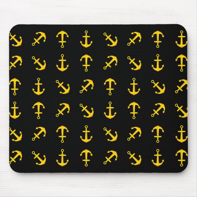 Mousepad Conjunto de Âncoras do Ouro de desenho (Frente)
