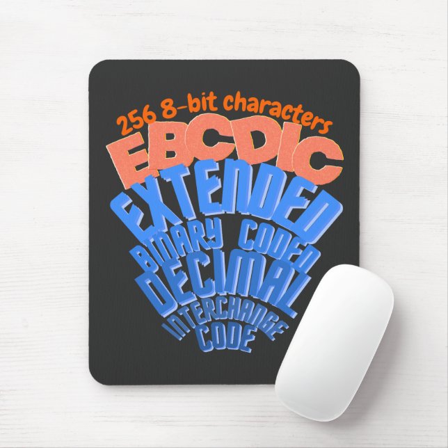 Mousepad Conjunto de Caracteres Codificados Mainframe EBCDI (Com mouse)