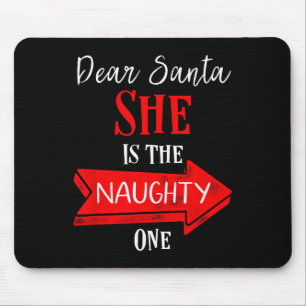 Mousepad Conjunto De Natal Para Casais Ela É A Travessa