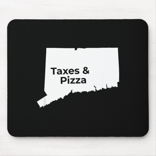 Mousepad Connecticut Taxes &amp; Connecticut Zza  (Frente)