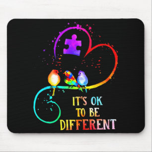 Mousepad Consciência Autismo É OK Ser Diferente Puzz do Amo