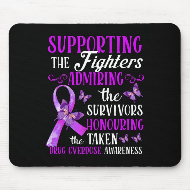 Mousepad Consciência Bela E Apoiante Da Sobredosagem De Med (Frente)