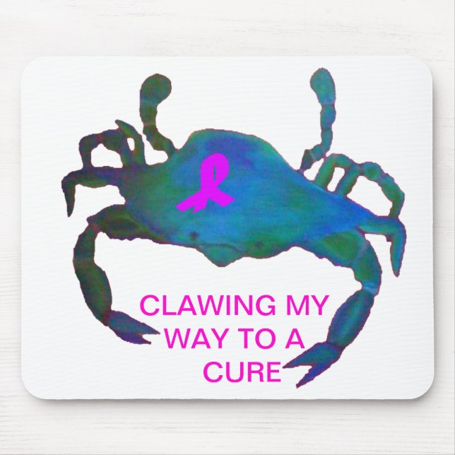 Mousepad Consciência cor-de-rosa do cancro da mama do (Frente)