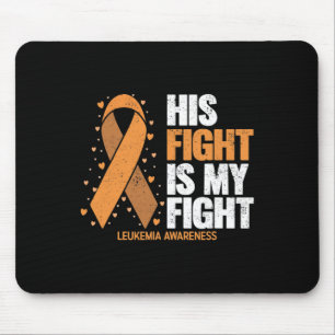 Mousepad Consciência da Leucemia A Luta Dele é Minha Luta L