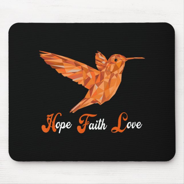 Mousepad Consciência da Leucemia HummingBird (Frente)