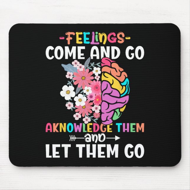 Mousepad Consciência da Saúde Mental Autocuidado _1  (Frente)