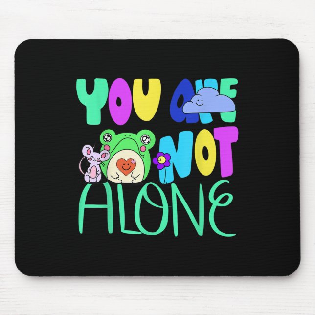 Mousepad Consciência da saúde mental estética do Sapo Gobli (Frente)
