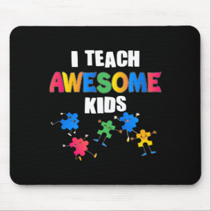 Mousepad Consciência do Autismo Eu Ensino Crianças Incrívei