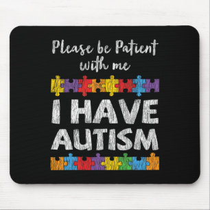 Mousepad Consciência do Autismo Eu Tenho Autismo Crianças A
