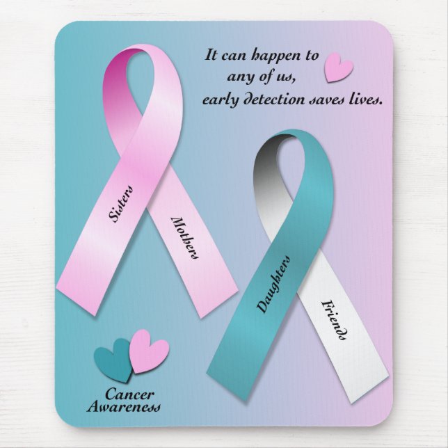 Mousepad Consciência do cancer (Frente)