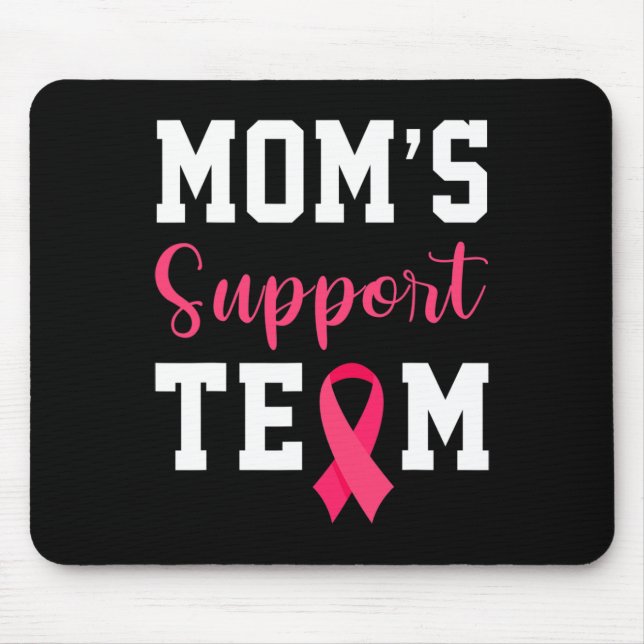 Mousepad Consciência do Cancer de Sobrevivência da Equipe d (Frente)