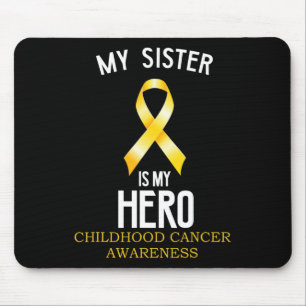 Mousepad Consciência do cancer infantil Minha Irmã é minha 