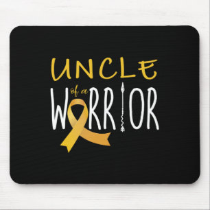 Mousepad Consciência do cancer infantil Tio de um guerreiro