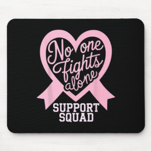 Mousepad Consciência do Cancer Mama Ninguém Luta Sozinho
