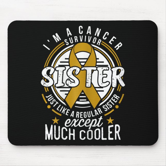 Mousepad Consciência do Cancer para a Irmã (Frente)