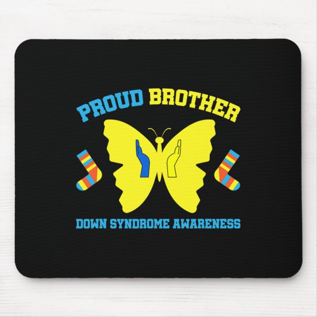 Mousepad Consciência do Síndrome de Down do Irmão (Frente)
