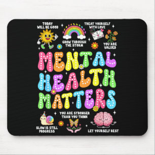 Mousepad Consciência sobre doenças do cérebro humano saúde