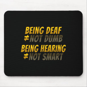 Mousepad Consciencialização da Perda Auditiva Surdez Gestos