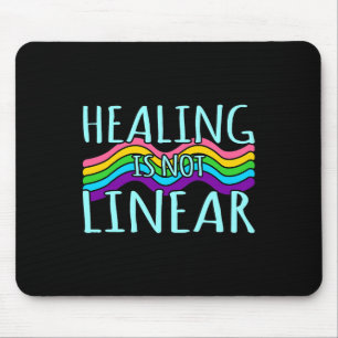Mousepad Consciencialização da Saúde Mental Não é Linear Gr