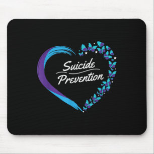 Mousepad Consciencialização da Saúde Mental Suicídio Coraçã