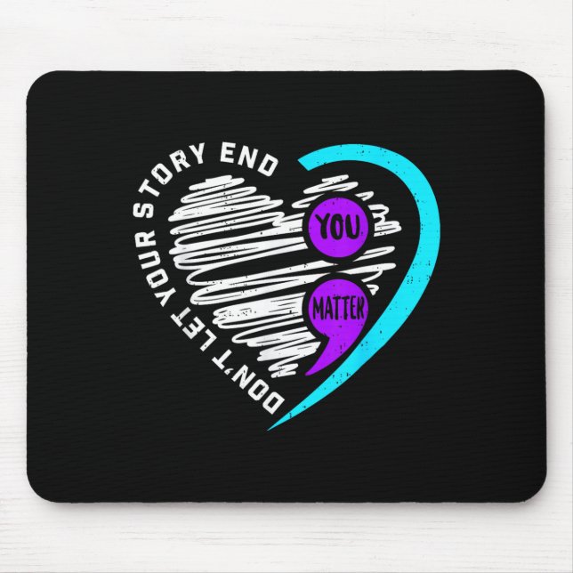 Mousepad Consciencialização Você Importa Prevenção da Saúde (Frente)