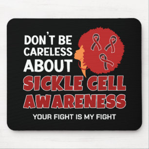 Mousepad CONSCIENTIZAÇÃO DA ANEMIA FALCIFORME Não Seja Desc