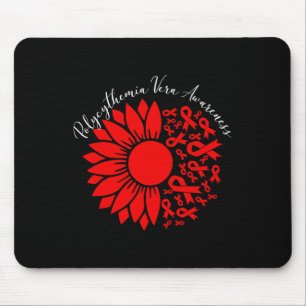 Mousepad Conscientização da Policitemia Vera Girassol Verme