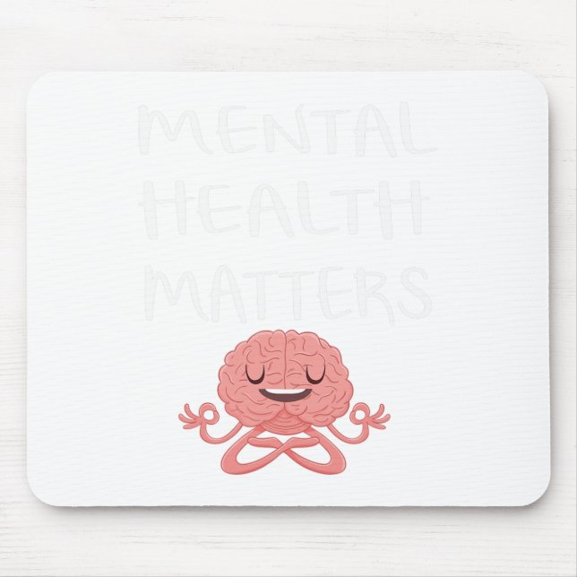 Mousepad Conscientização da Saúde Mental Bipolar Problemas  (Frente)